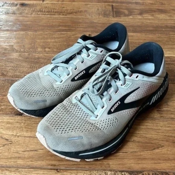 Brooks Adrenaline GTS 22 Road Running Shoes Gray Black Women's Size 9.5 - Picture 5 of 11